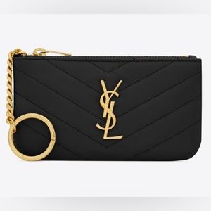 SAINT LAURENT YSL CASSANDRE MATELASSÉ BLACK KEY POUCH 🖤